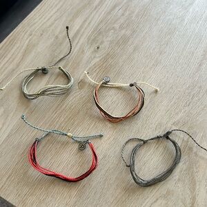 Pura Vida Colorful String Bracelets Set